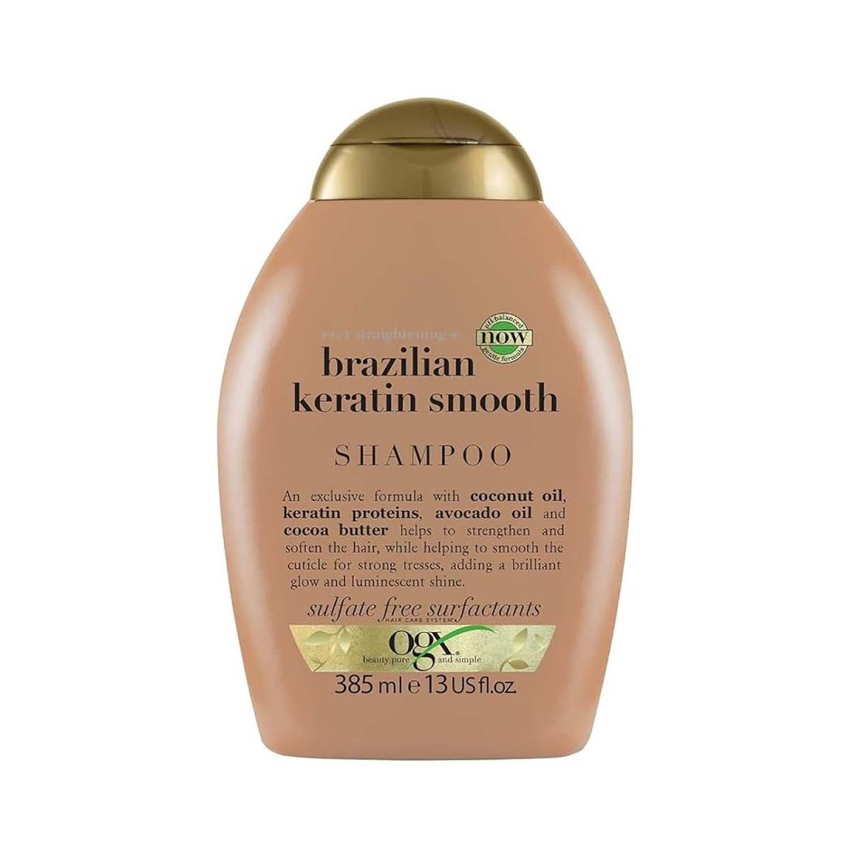 0022796976017.jpg OGX Brazilian Keratin Smooth Shampoo 385ml - Image 1