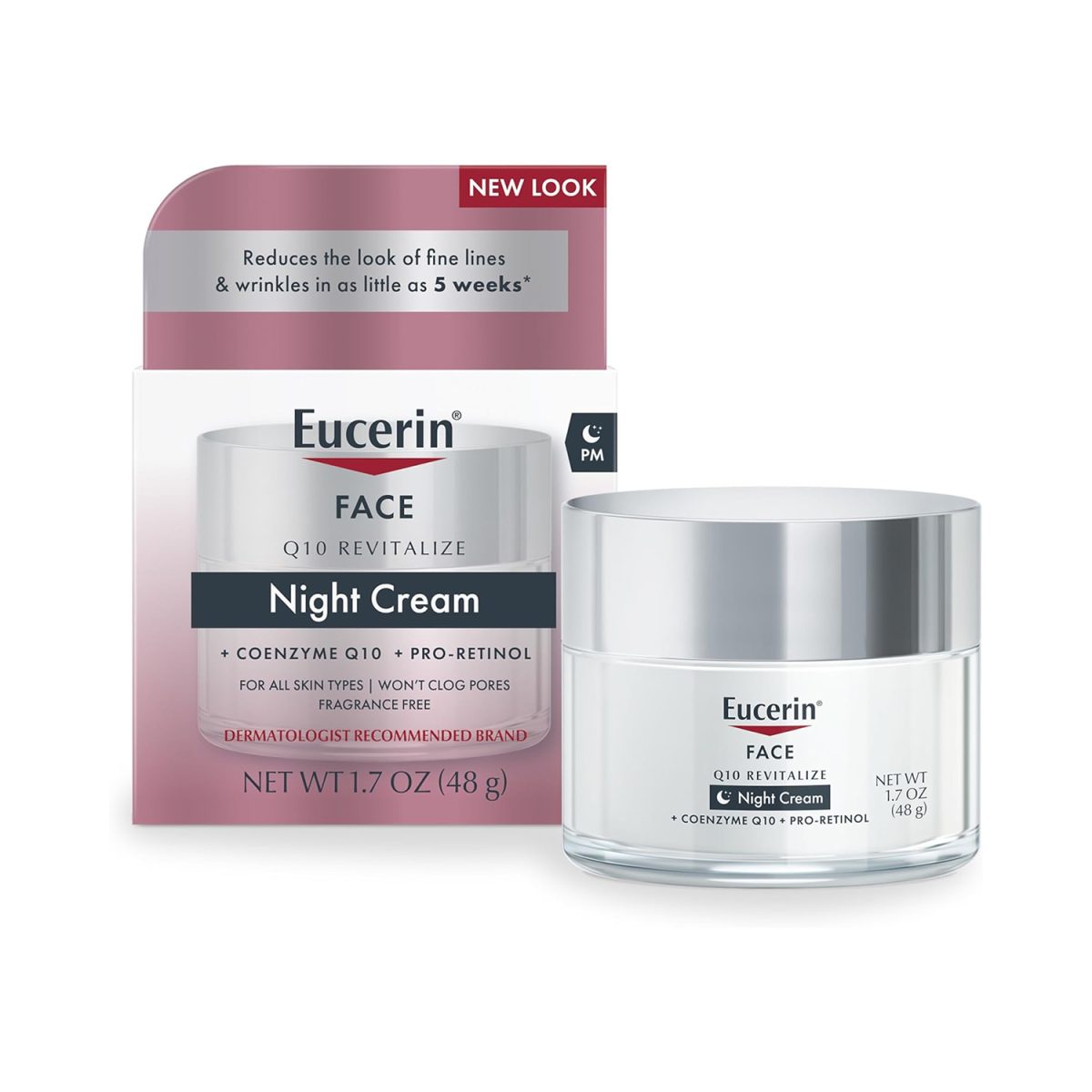 Eucerin Q10 Anti-Wrinkle with Pro Retinol Night Cream 48g - Image 1