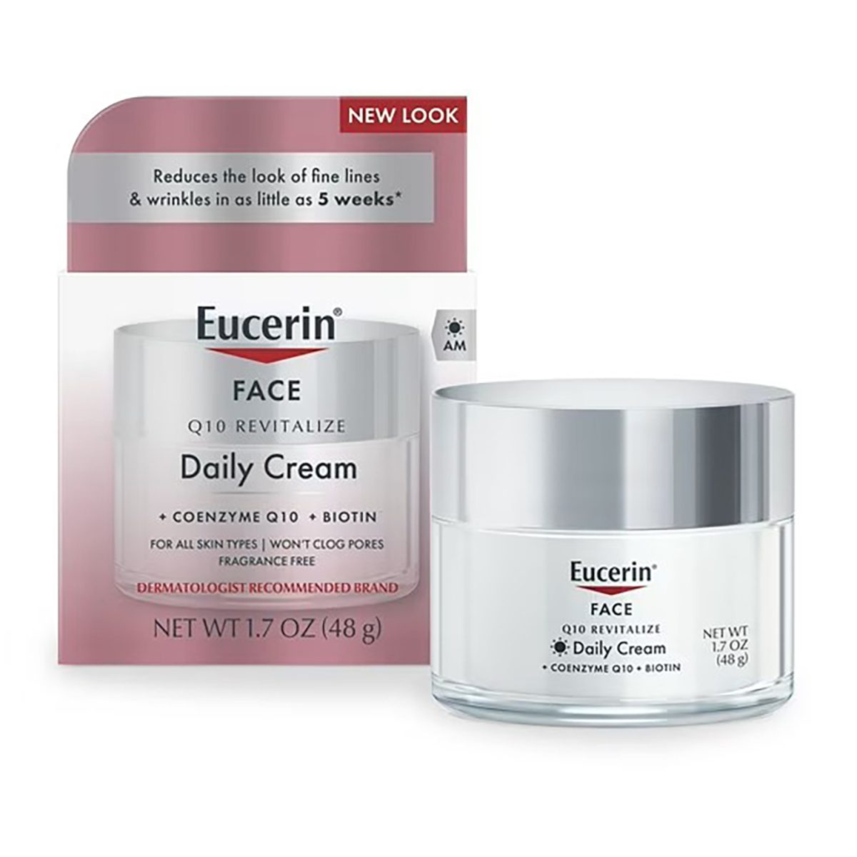 Eucerin Q10 Anti-Wrinkle Face Cream Pack of 3 48g - Image 1