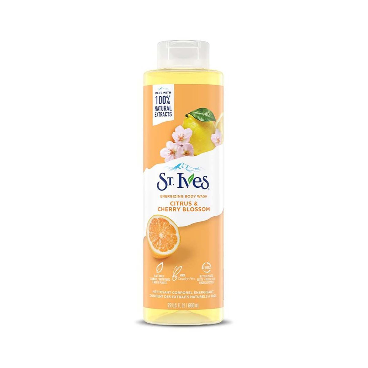 St. Ives Citrus and Cherry Blossom Body Wash 650ml - Image 1