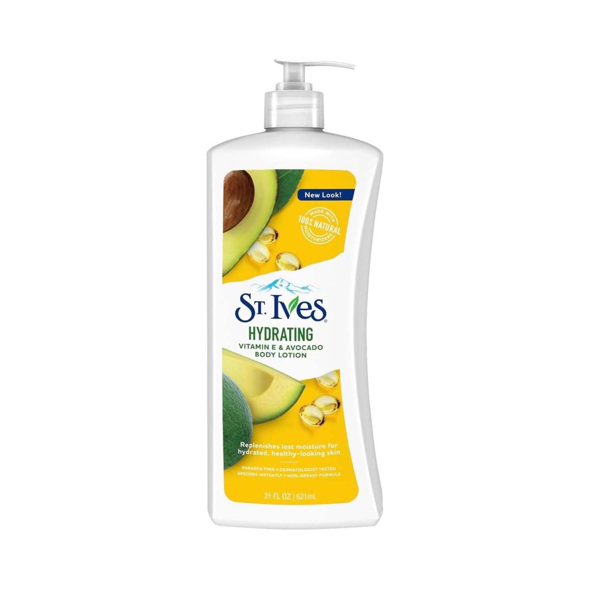 St. Ives Lotion Vitamin E and Avocado Hydrating 621ml - Image 1
