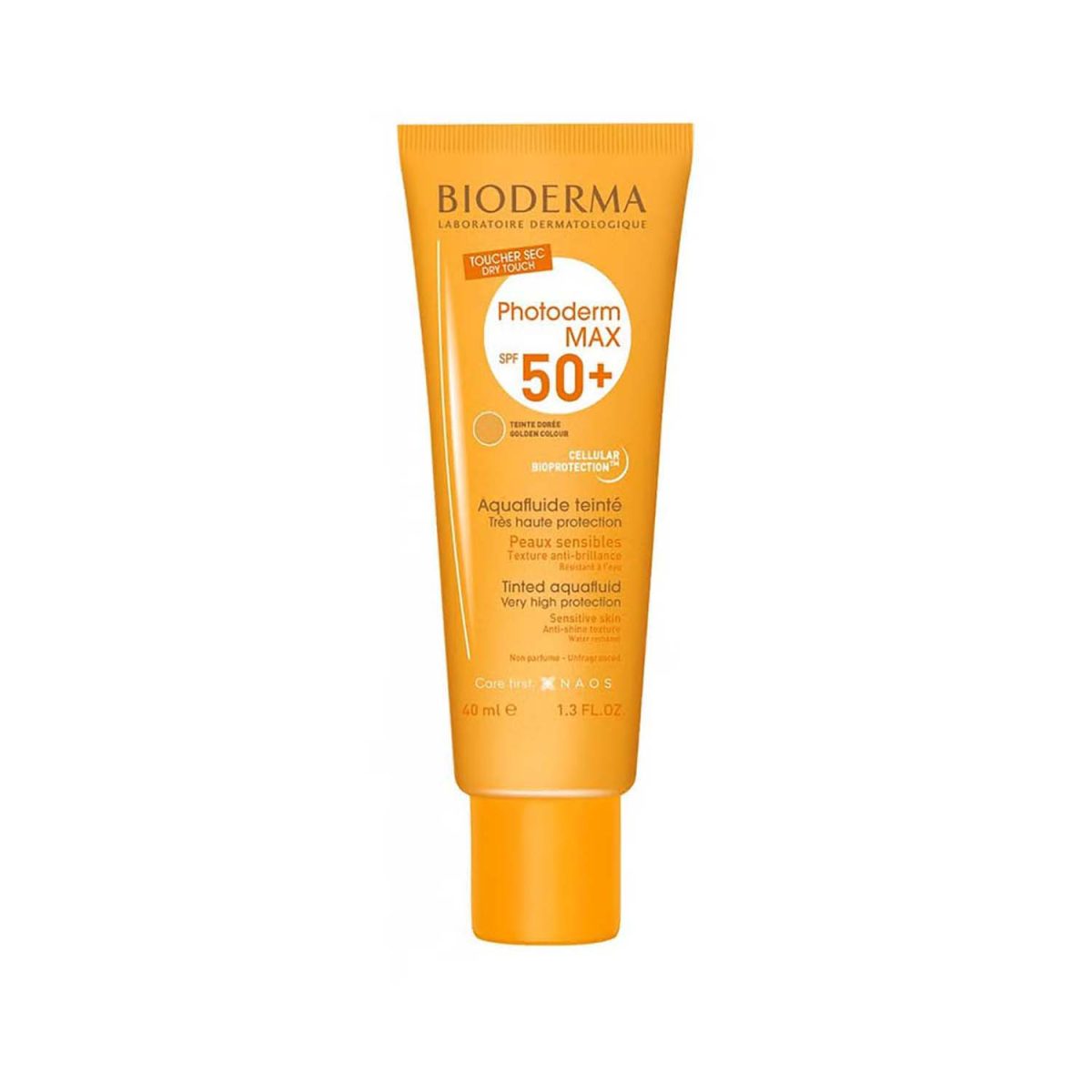 Bioderma Photoderm Max SPF50+ with Golden Tinted Aquafluid 40ml - Image 1
