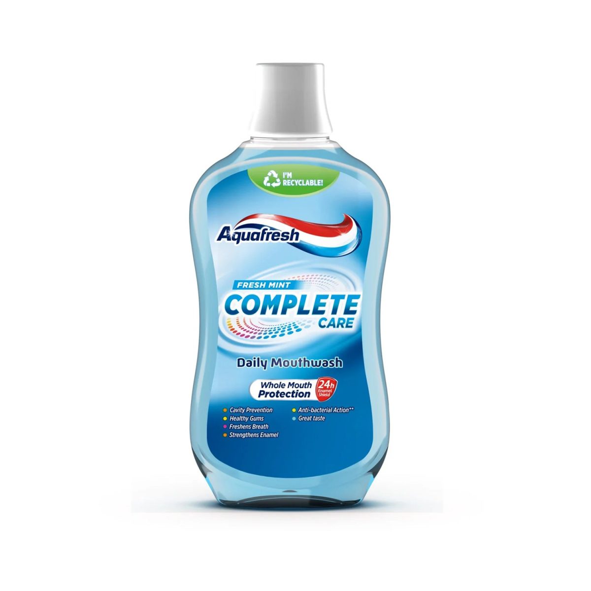 Aquafresh Fresh Mint Complete Care Mouthwash 500ml - Image 1
