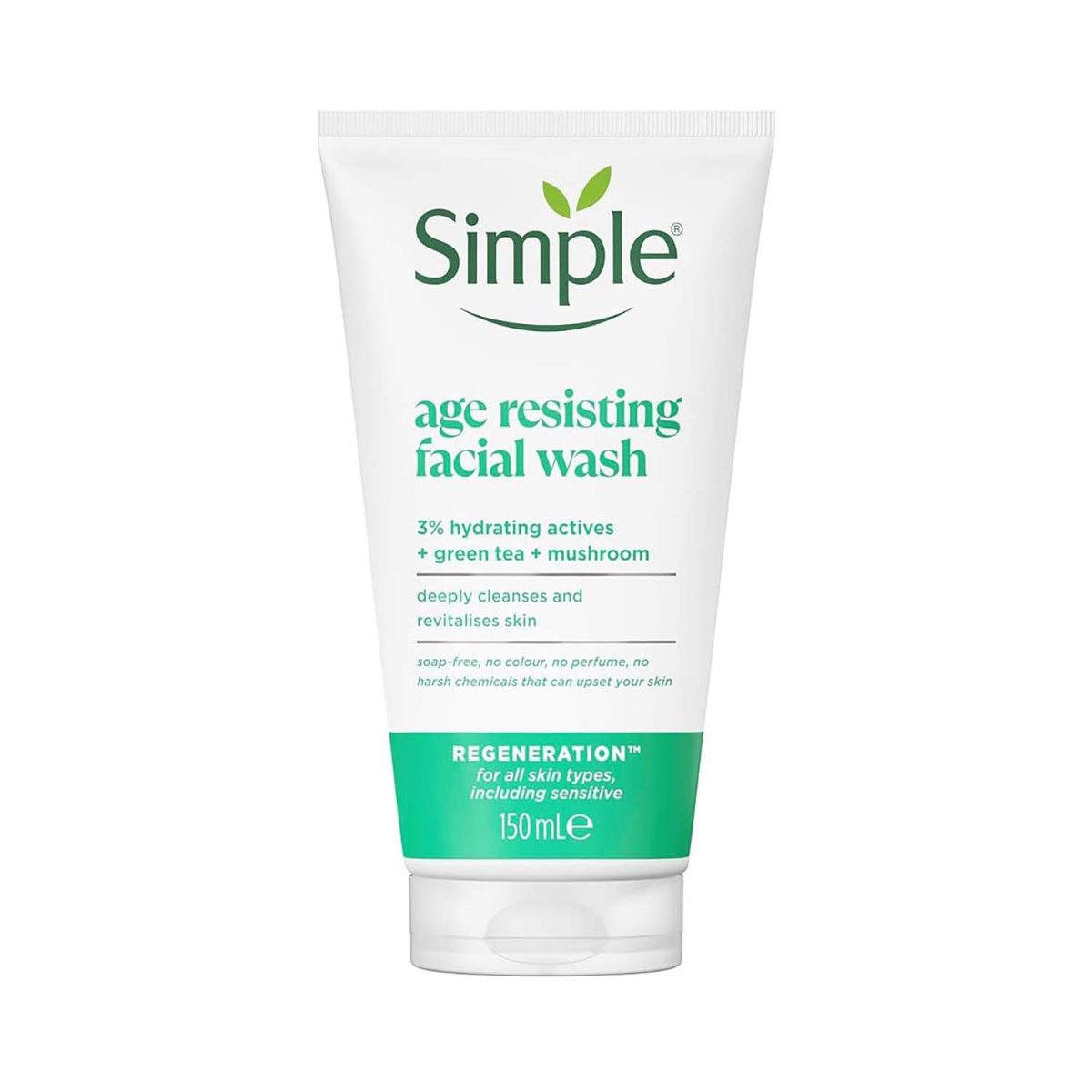 Simple Age Resisting Face Wash 150ml - Image 1