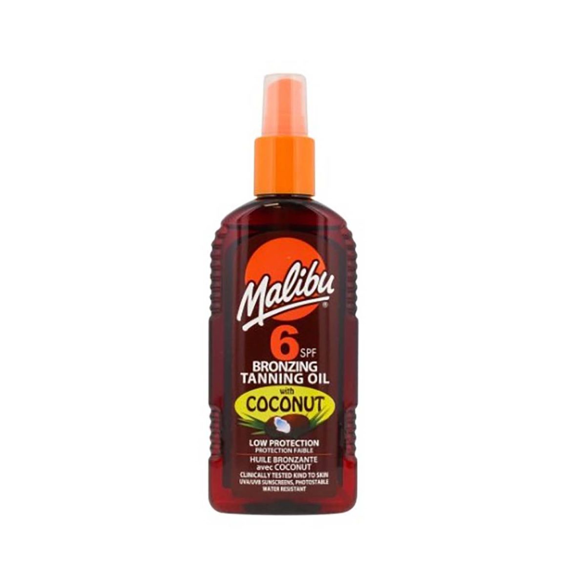 Malibu Bronzing Tanning Oil SPF6 200ml - Image 1
