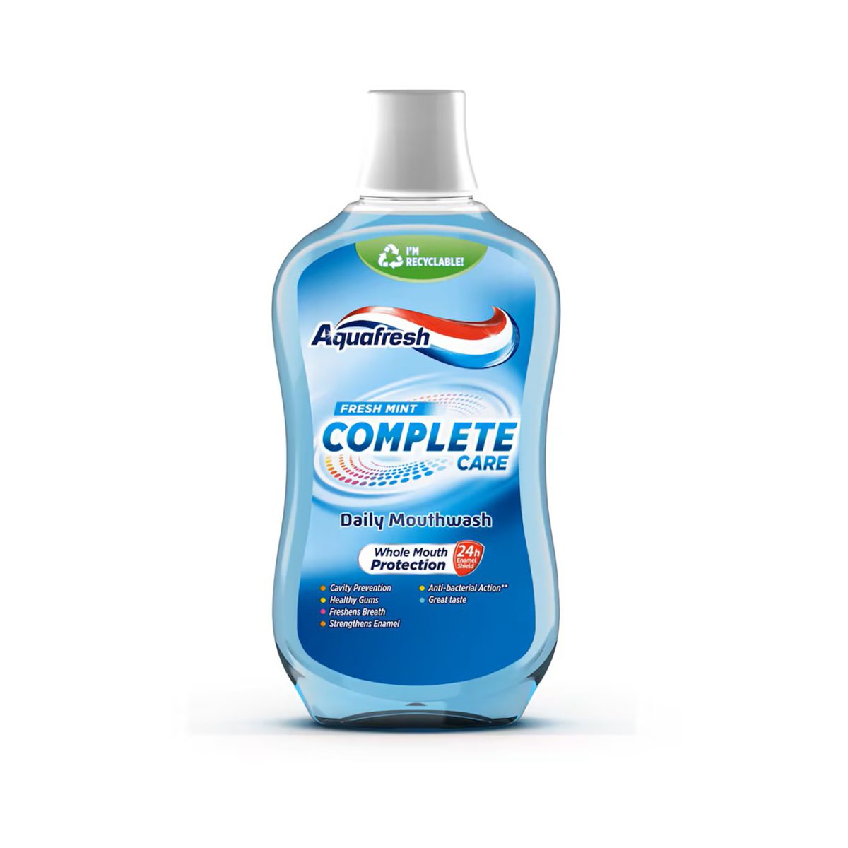 Aquafresh Complete Care Mouthwash Fresh Mint 500ml - Image 1
