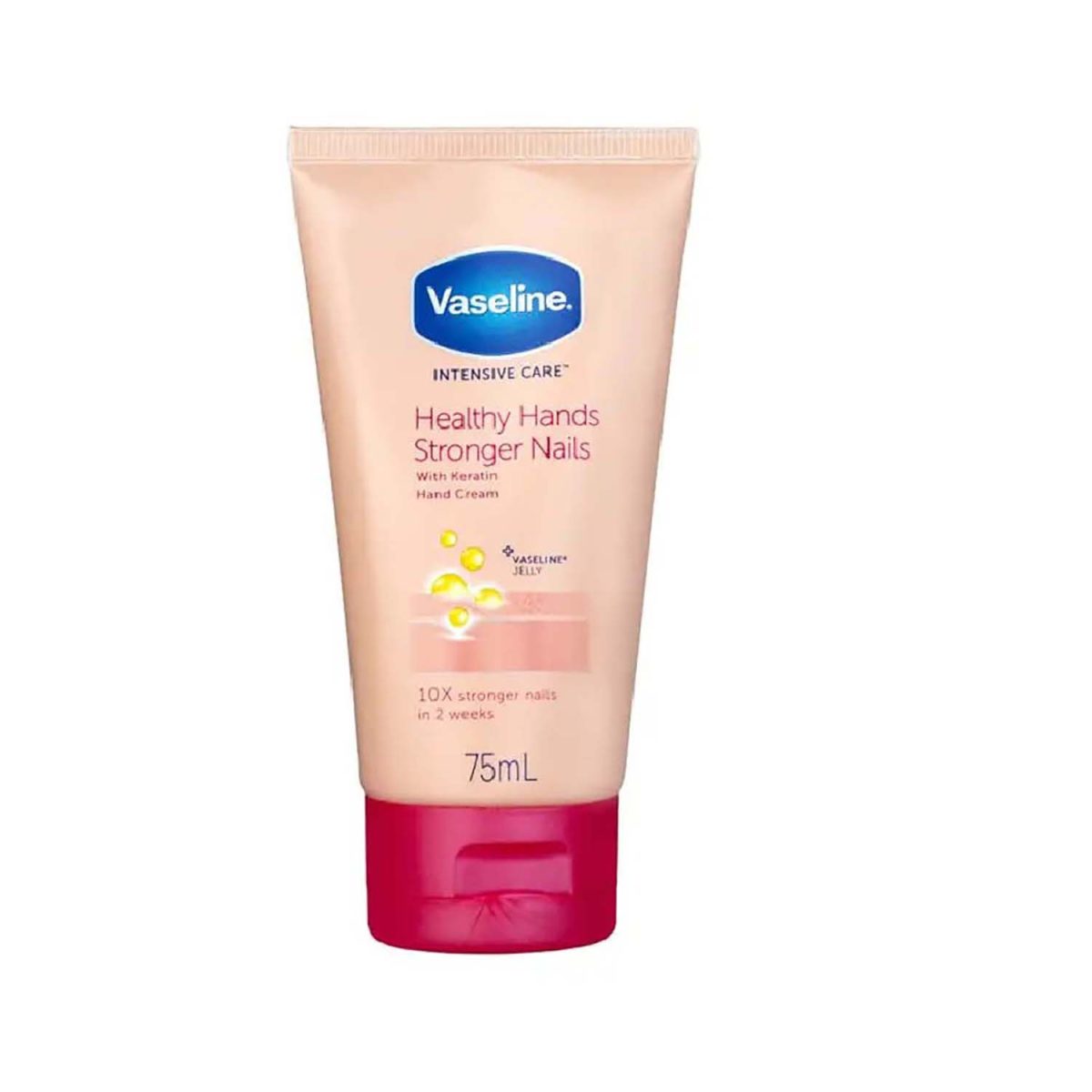 Vaseline Healthy Hands and Stronger Nails Cream 75ml - Image 1