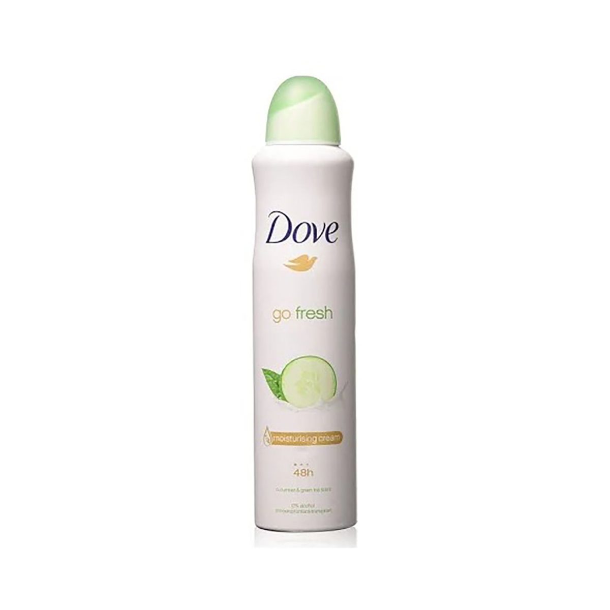 Dove Cucumber and Green Tea Body Spray 250ml - Image 1