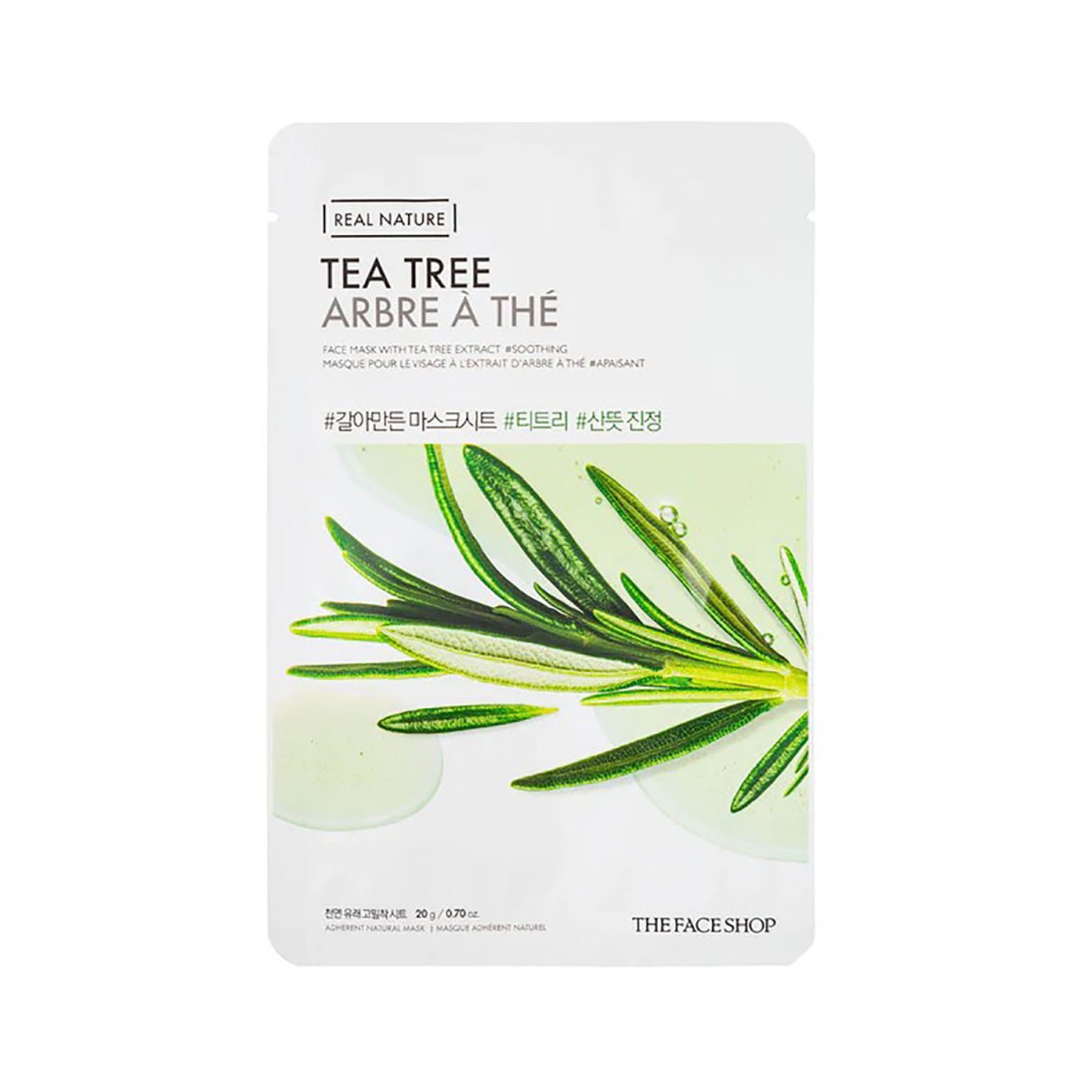 Real Nature Tea Tree Mask Sheet 23ml - Image 1