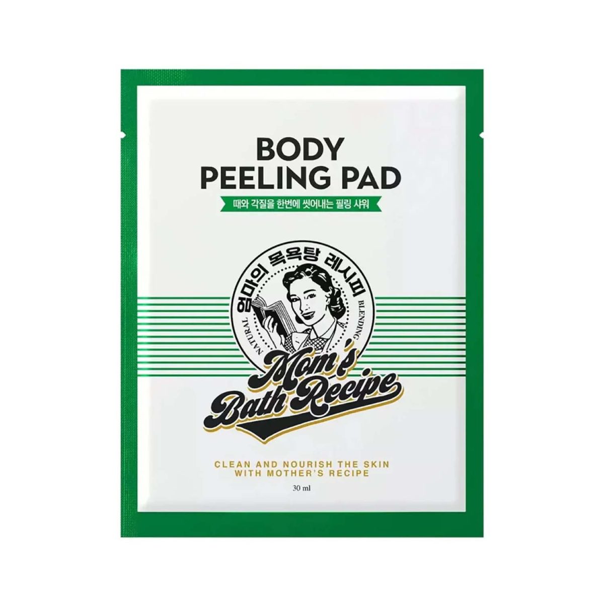 Mom's Bath Recipe Body Peeling Pad Green 25ml - Image 1