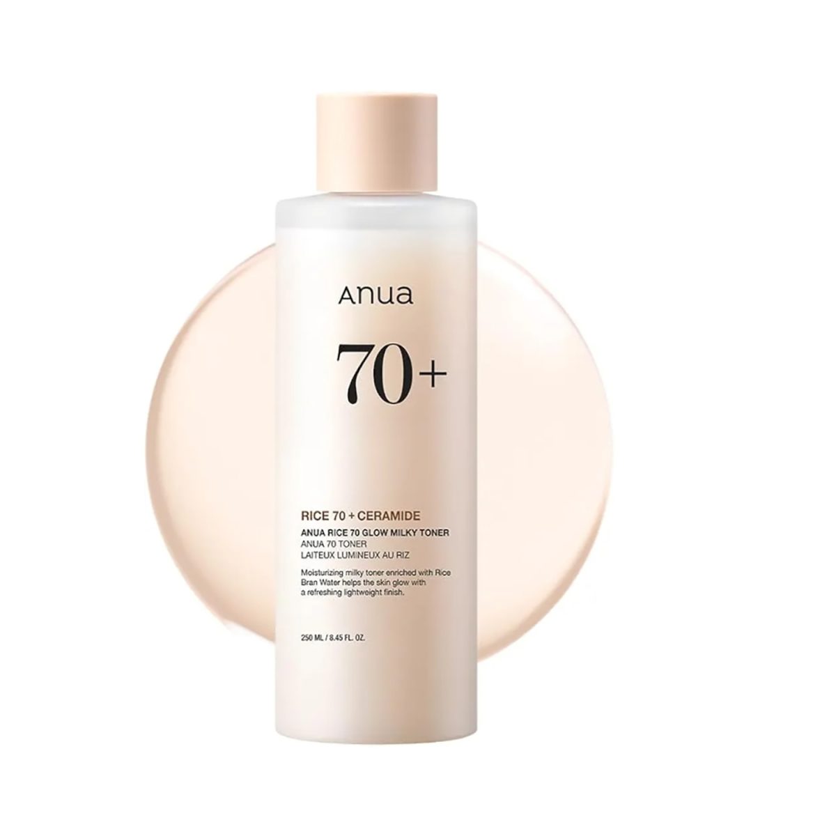 8809640735455.jpg Anua Rice 70 Ceramide Glow Milky Toner 250ml - Image 1