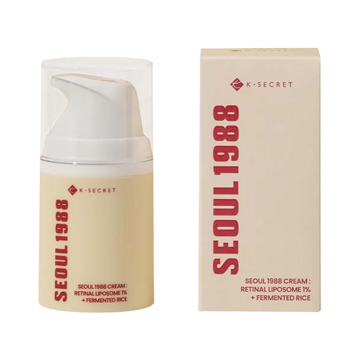 K-Secret Seoul 1988 Cream Retinal Liposome 1 % + Fermented Rice 50ml - Image 1