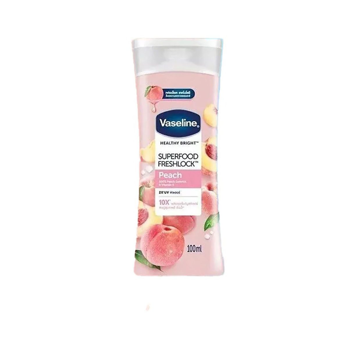 Vaseline Peach Superfood Freshlock Lotion 100ml - Image 1