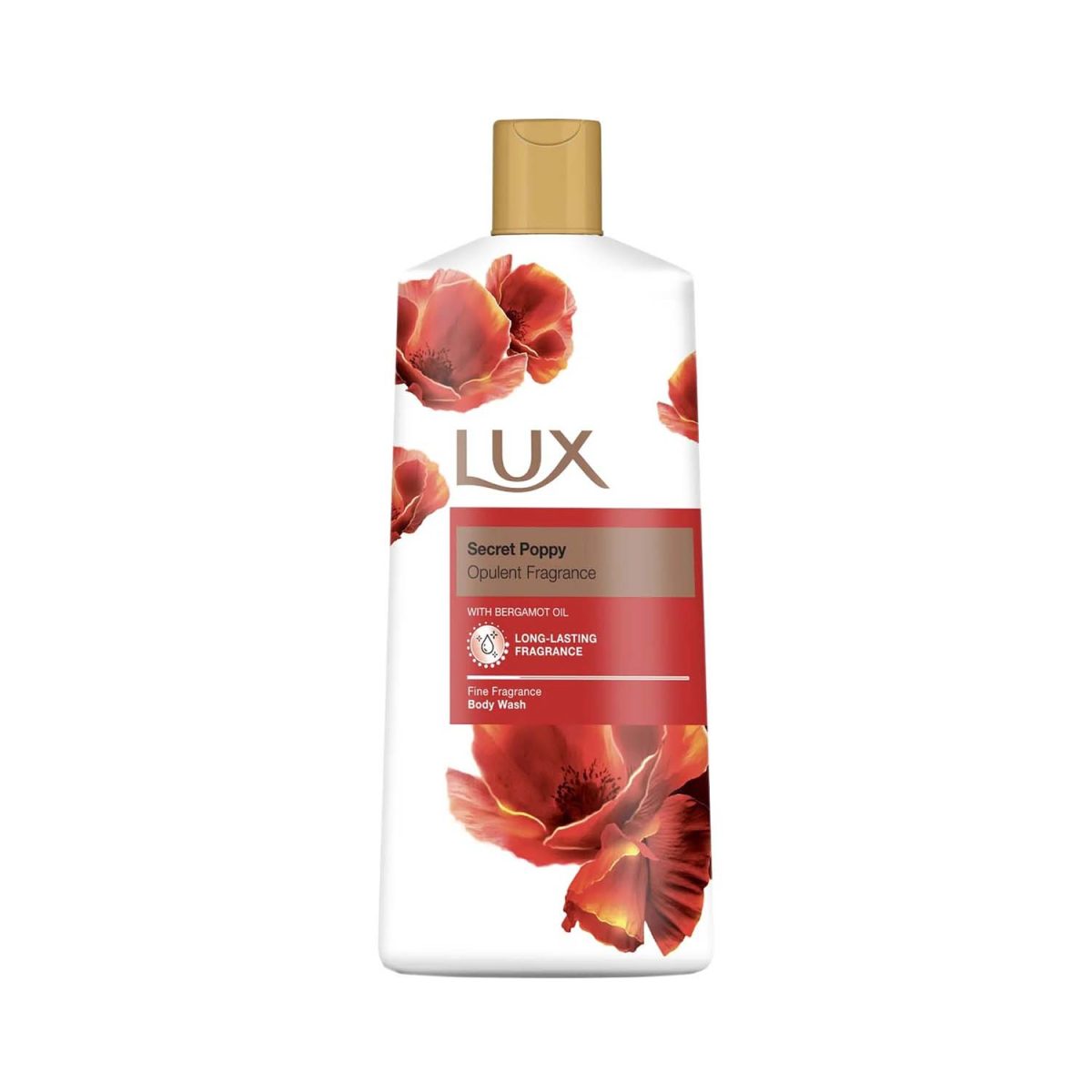 Lux Secret Poppy with Bergamot Oil Body Wash 600ml - Image 1