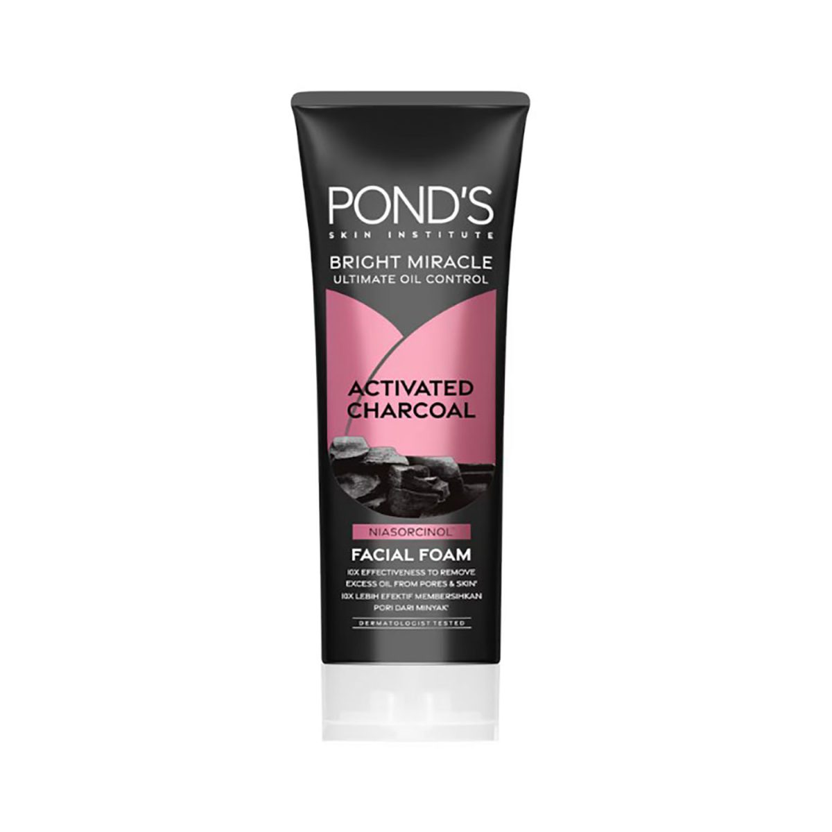 Ponds Bright Miracle Ultimate Oil Control Activated Charcoal Facial Foam 100g - Image 1