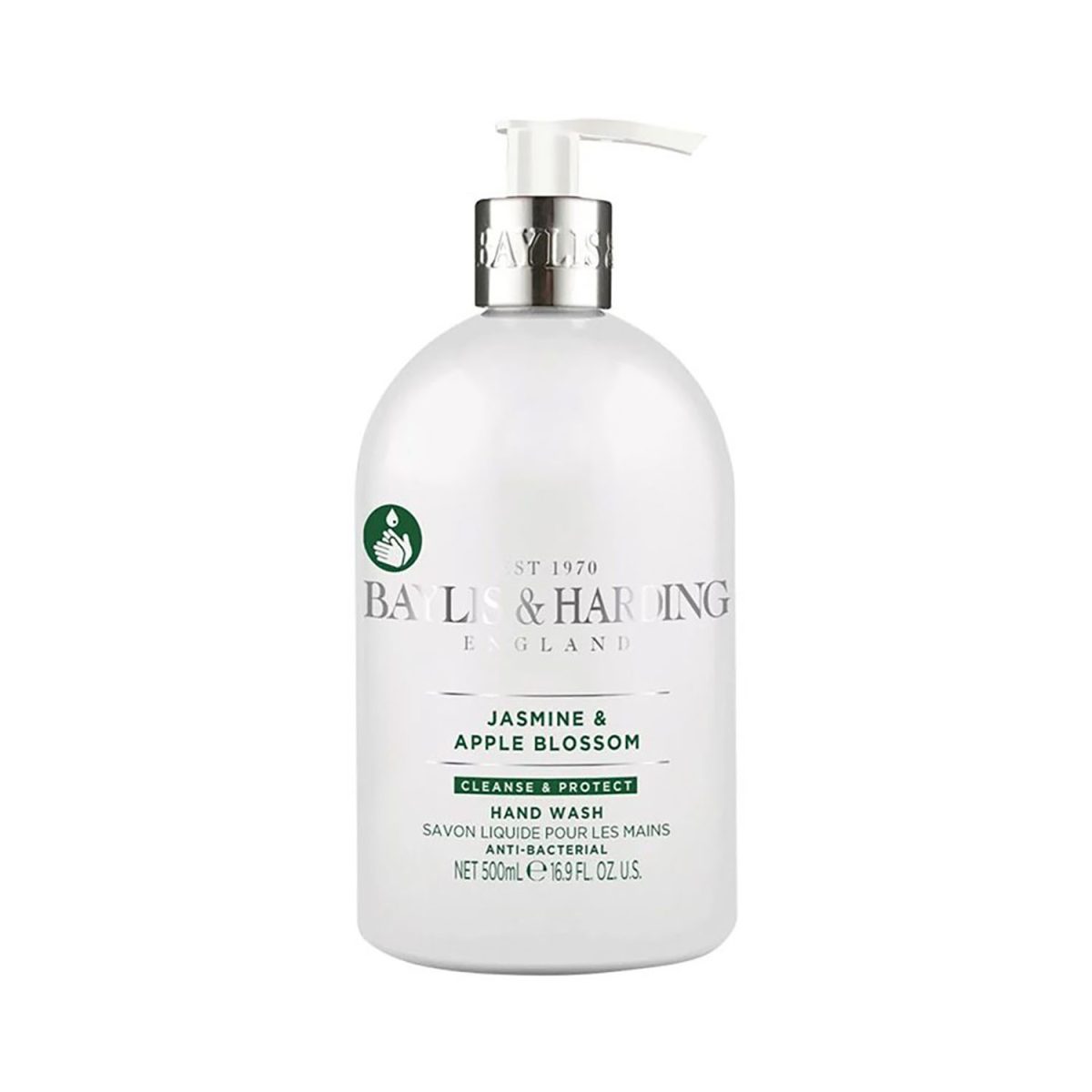 17854064836 Baylis and Harding Antibacterial Jasmine Hand Wash 500ml - Image 1
