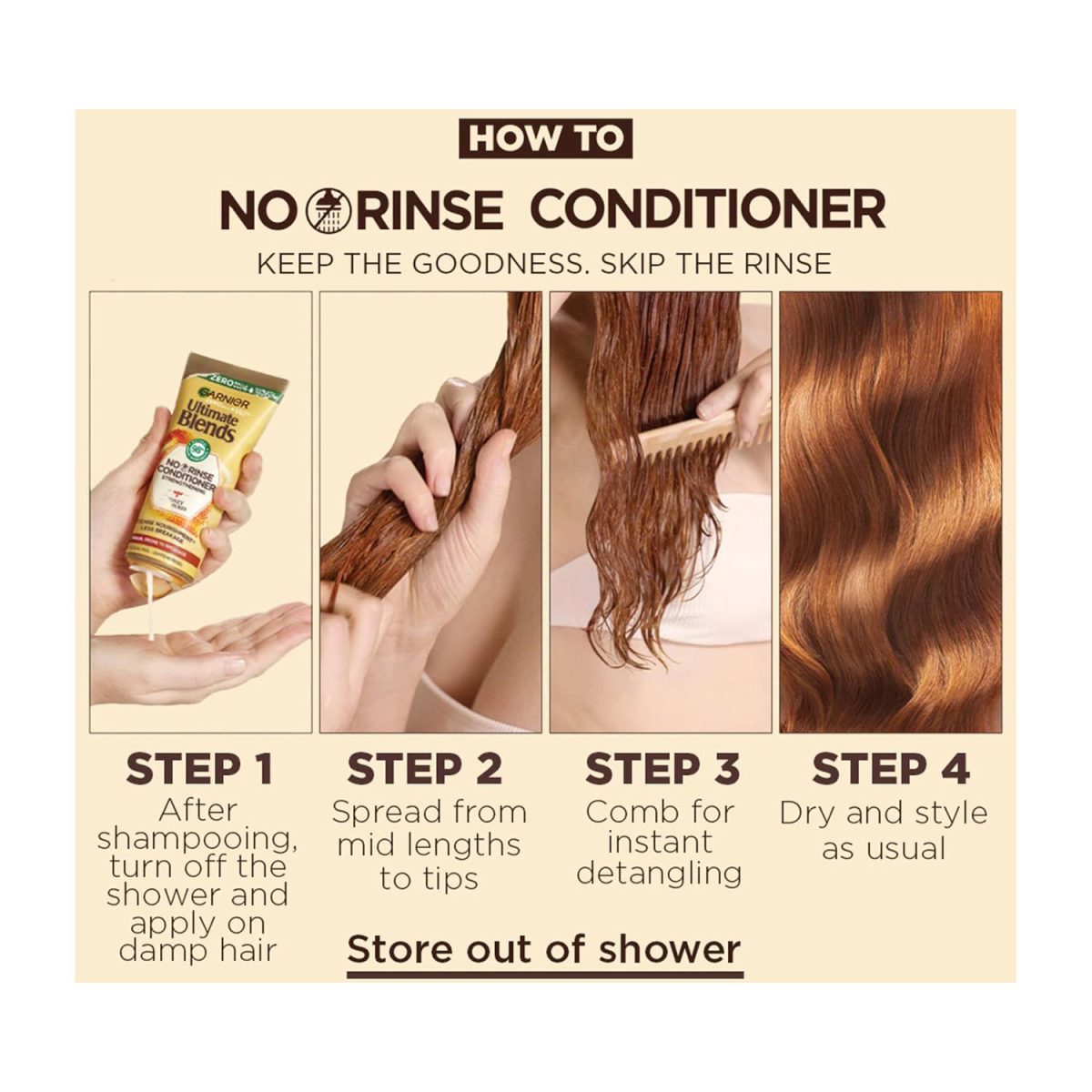 Garnier Ultimate Blends Honey Treasures Conditioner 200ml - Image 3