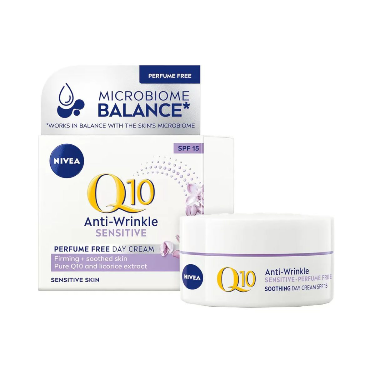 Nivea Q10 Day Cream Sensitive SPF15 50ml - Image 2