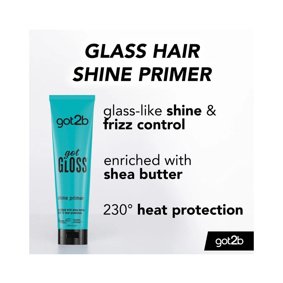 Schwarzkopf Got2b Got Gloss Shine Cream Primer 150ml - Image 5
