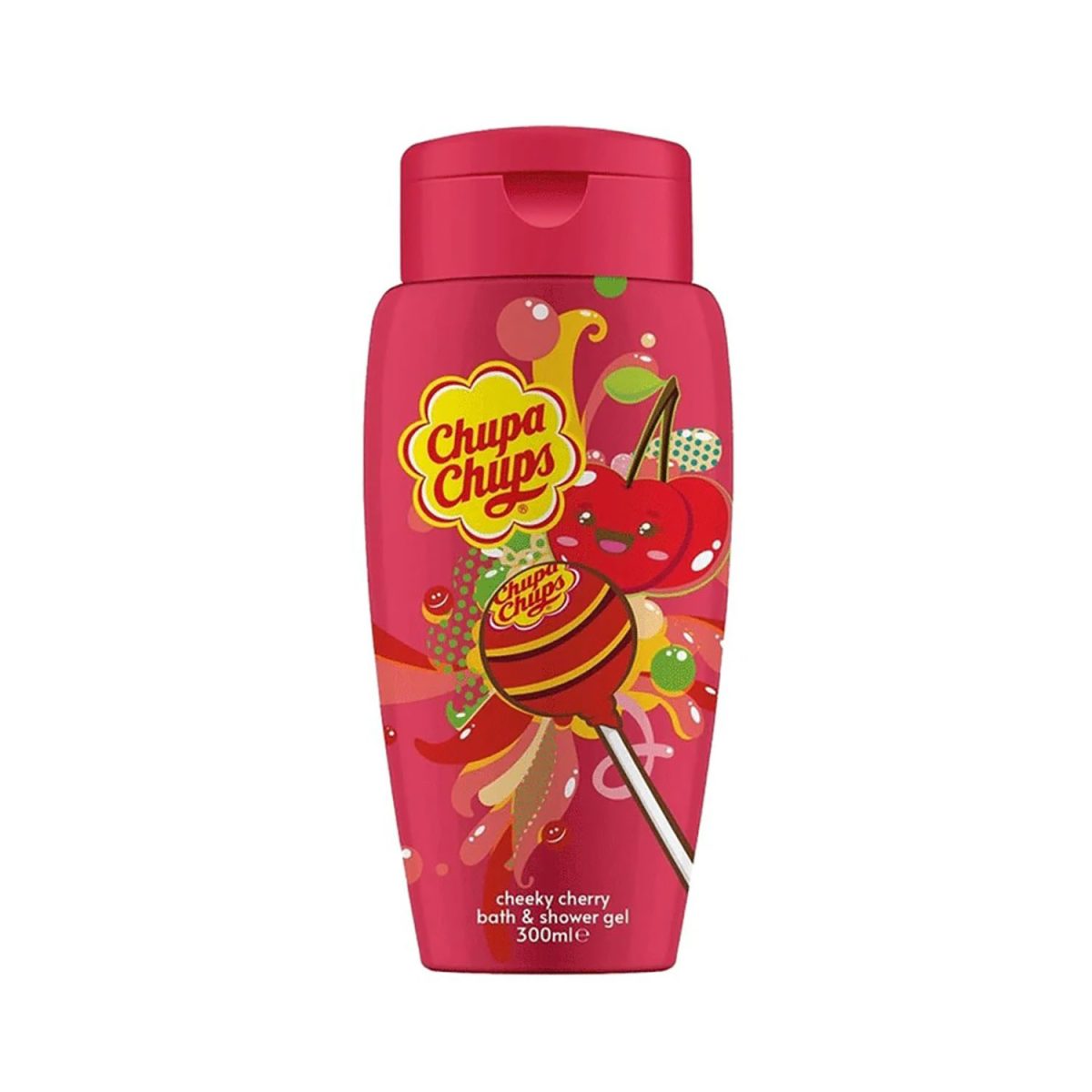 Chupa Chups Bath & Shower Gel Cheeky Cherry 300ml - Image 1