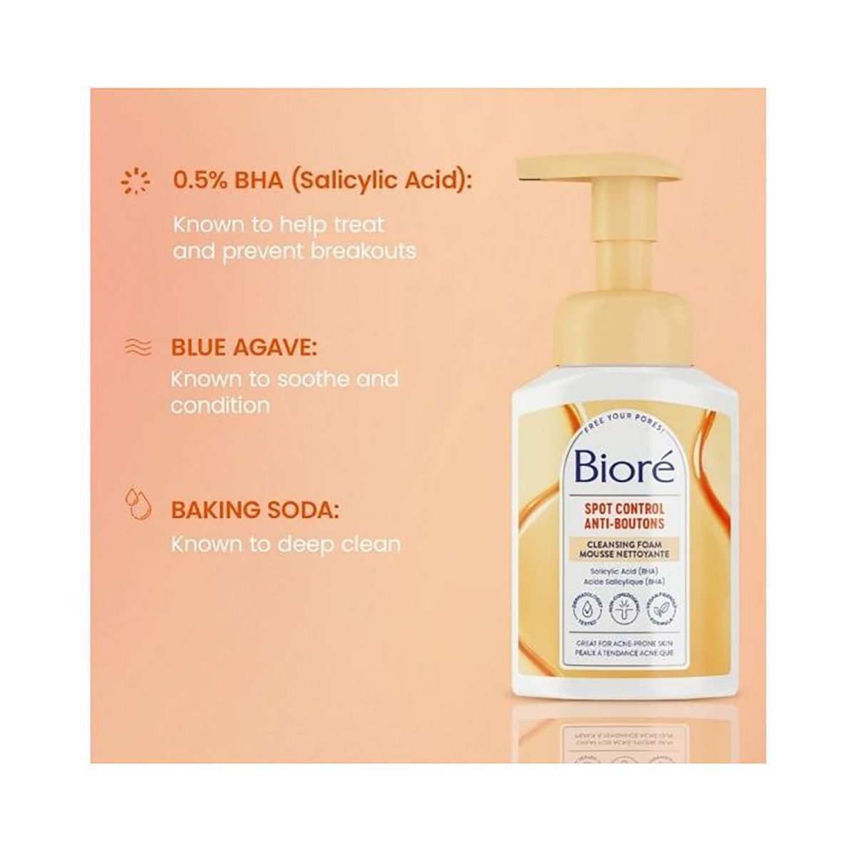 Biore Spot Control Cleansing Foam 200ml - Image 4