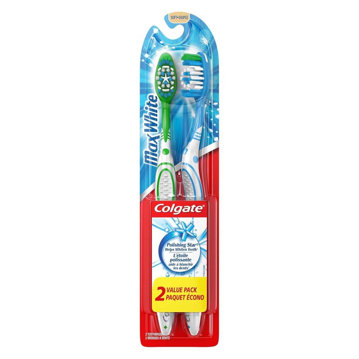 Colgate Max White Toothbrush 2 Pack - Image 1