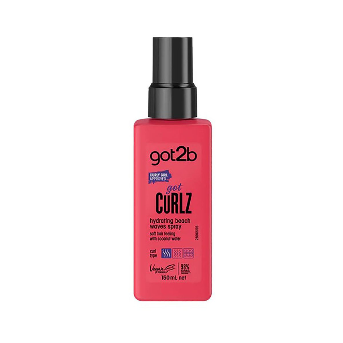 Schwarzkopf Got2b Curlz Hydrating Beach Waves Spray 150mL - Image 1