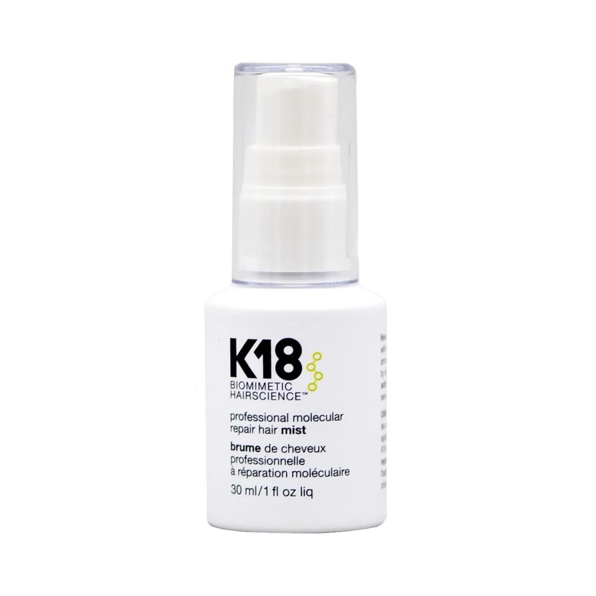 K18 Molecular Repair Hair Mist 30ml - Image 1