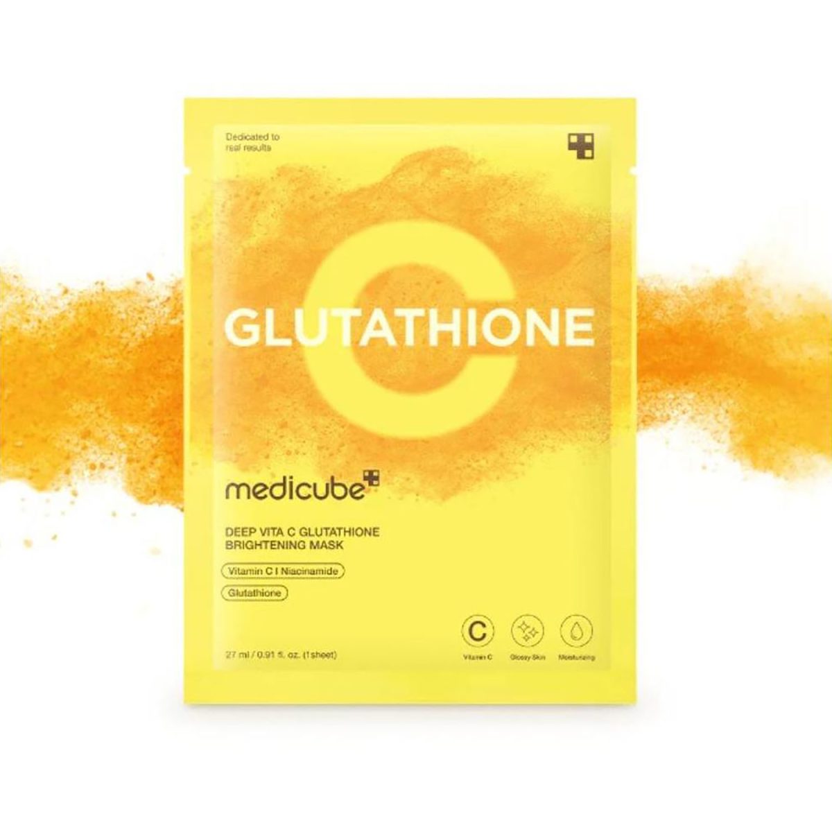 Medicube Deep Vitamin C Glutathione Brightening Mask 27ml - Image 4