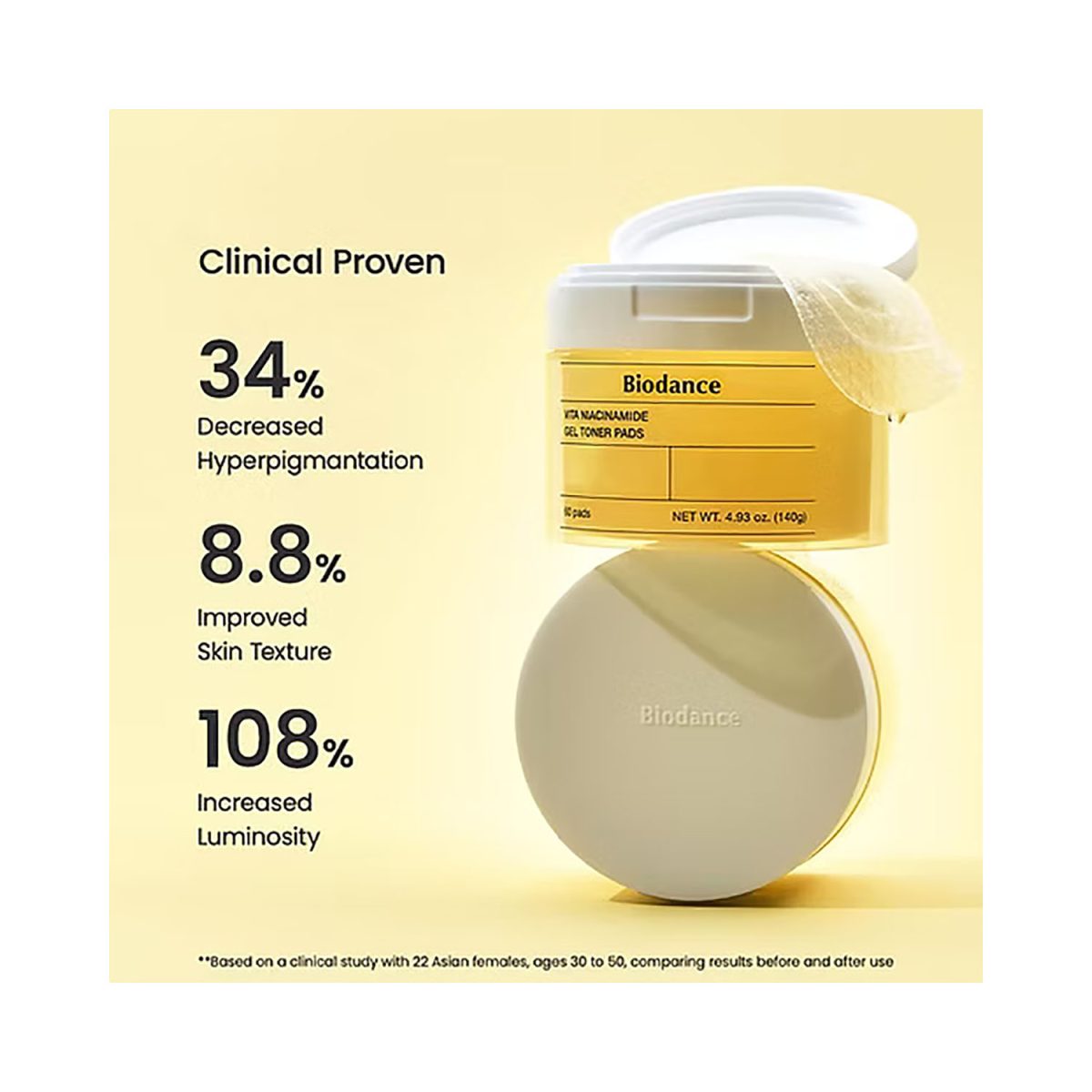 Biodance Vita Niacinamide Gel Toner Pads 60Pads - Image 4