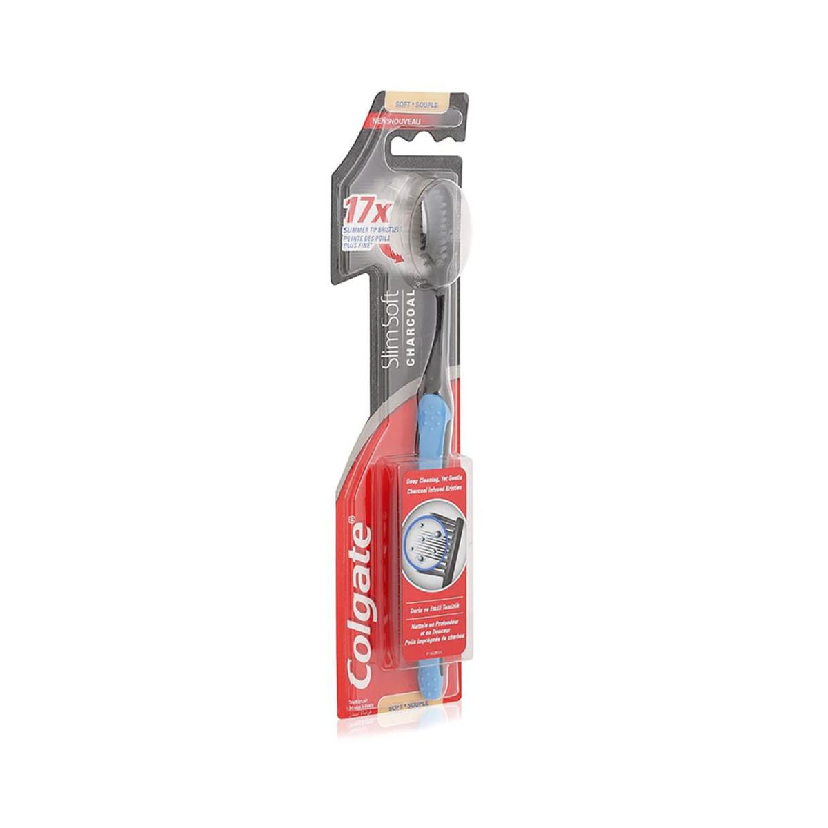 Colgate Slim Soft Charcoal Toothbrush - Image 1
