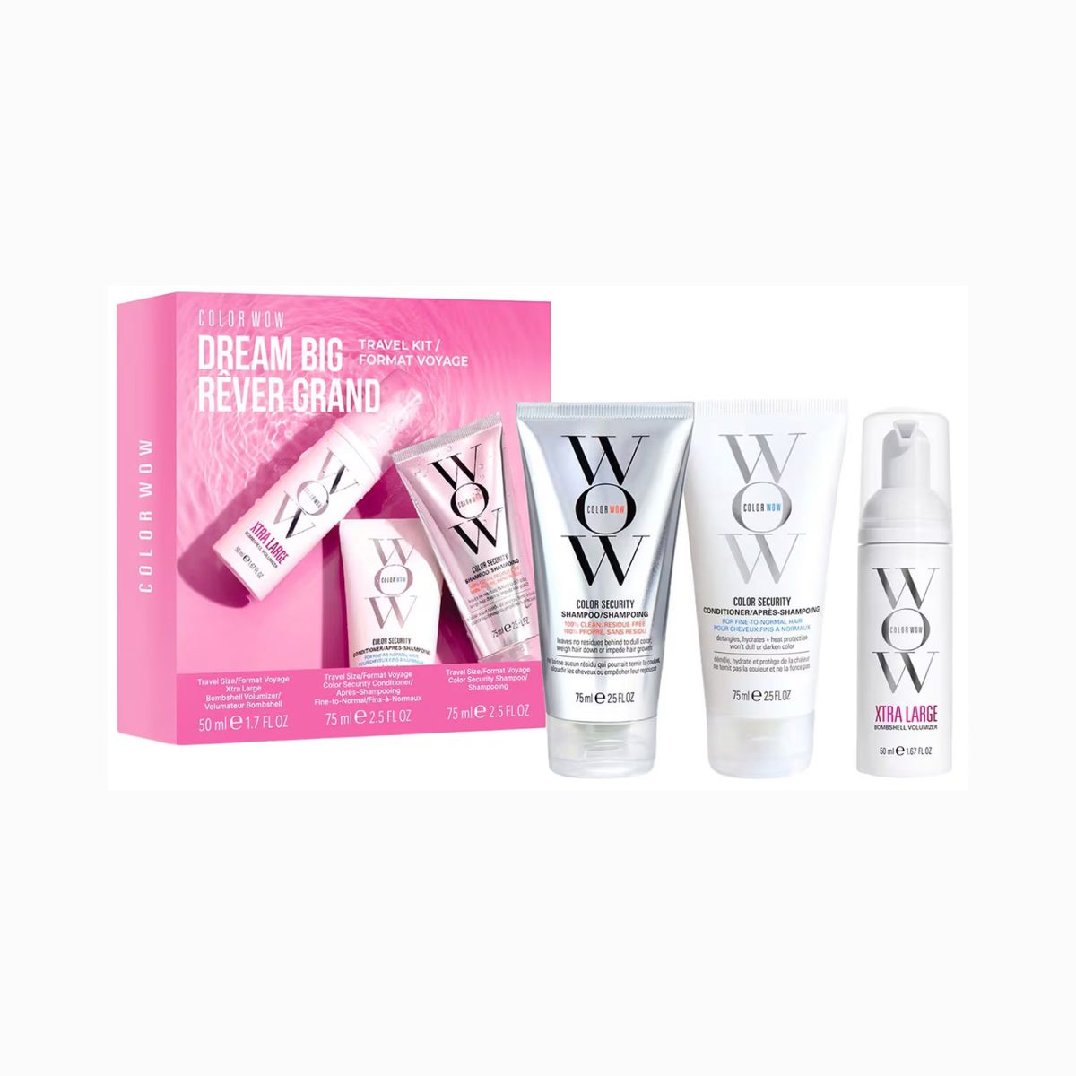 Color Wow Dream Big Travel Kit 75x2ml 50ml - Image 1